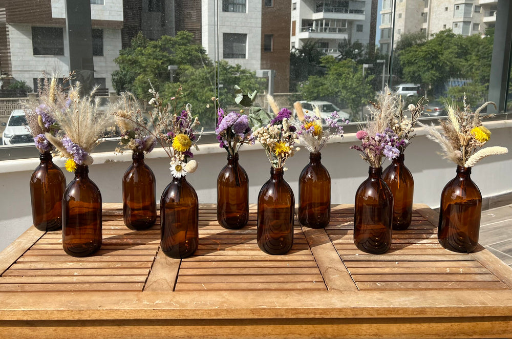 זרון פרחים יבשים