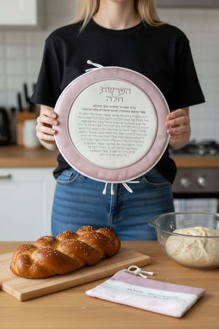 סט הפרשת חלה - ורוד